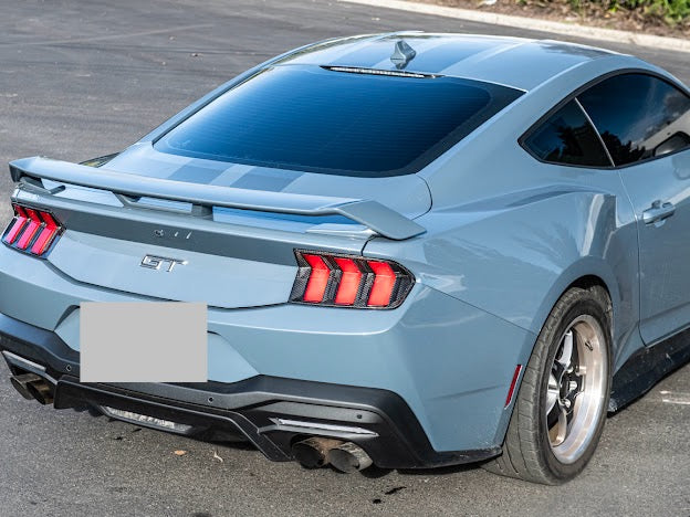 2024-UP FORD MUSTANG S650 | CARBON FIBER REAR TAIL LIGHT TRIM BEZEL COVERS PAIR